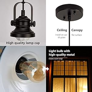 Matte black farmhouse pendant lights kitchen island2 pack rustic black hanging lighting fixturependant lighting for kitchens dinning room bedroom hallway2 packs  urban country home decor