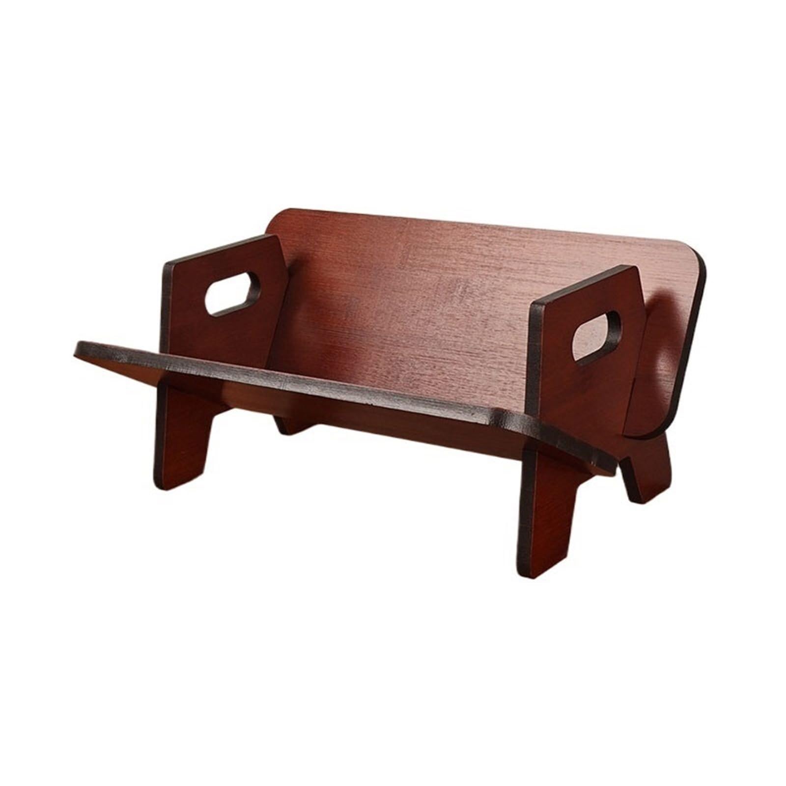 Shihan-2015 Bookcase Retro Inclined Desktop Storage Rack Small Bookshelf, for Books CDs Desk Accessories Display Shelf
