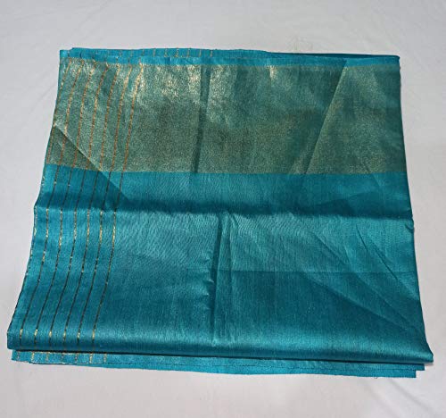 STB-SILK TEXTILES BHAGALPUR royal blue handloom silk saree – image 4