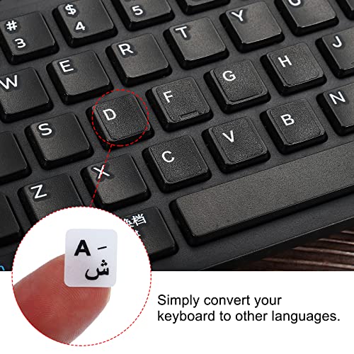 Pegatinas para teclado árabe PATIKIL, pack 4 universales miniatura 4