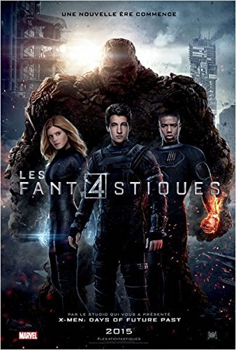 Poster Les 4 fantastiques 2015 pour décorer un salon ciné