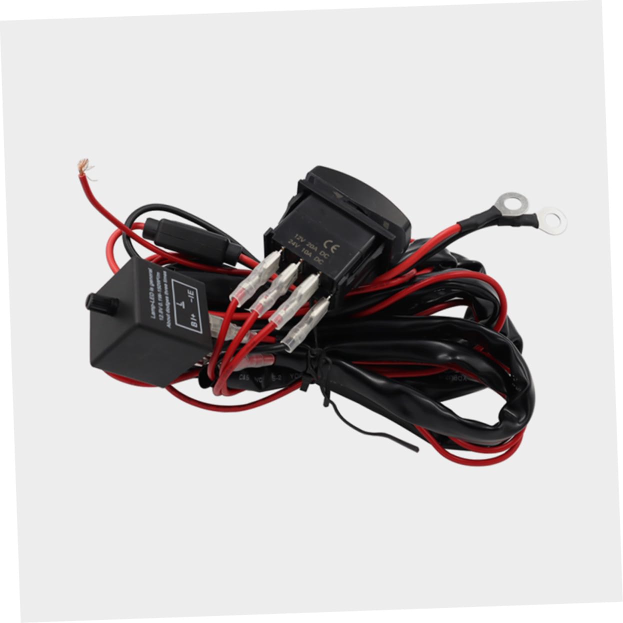 MAGICLULU Kit Faisceau Clignotants Utv Atv avec Interrupteur à Bascule Horizontal et Témoin LED Vert Accessoires Voiture Installation Facile pour Conduite Sécurisée Conditions Difficiles