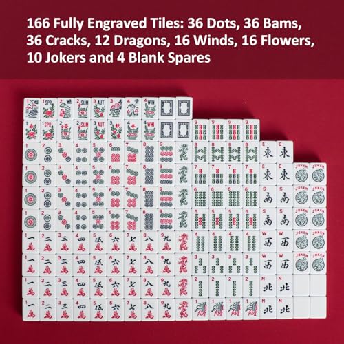 Jongyance American Mahjong Set With Blue Carrying Bag thumb #2