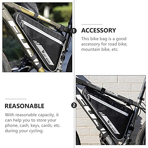 BESPORTBLE Da Frente da Bicicleta Bolsa de Equitação Feixe Feixe Triângulo Saco de Bicicleta Da Bici