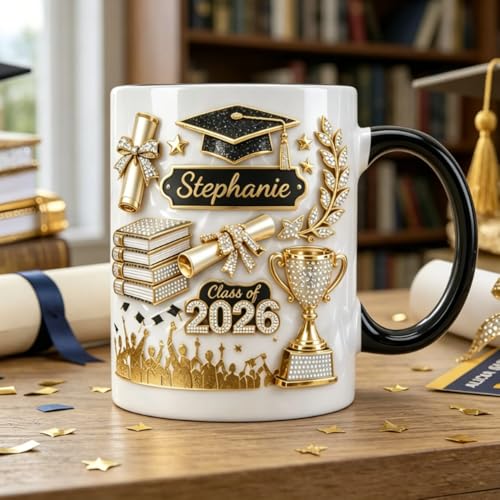 Taza personalizada de graduación E EntrySanddie 11 oz miniatura 4