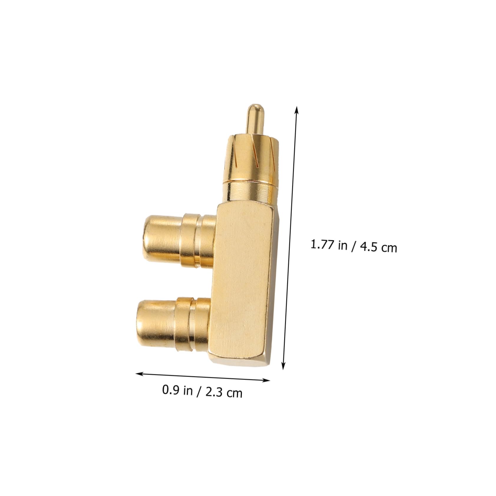 UKCOCO 6stücke Audio Splitter Adapter Reiner Vergoldet Männlich Weiblich Für Platzsparende Im Home-Entertainment-System