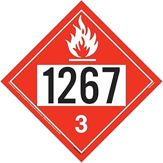 1267 Placard, Class 3 Flammable Liquid 10-pk. (10.75