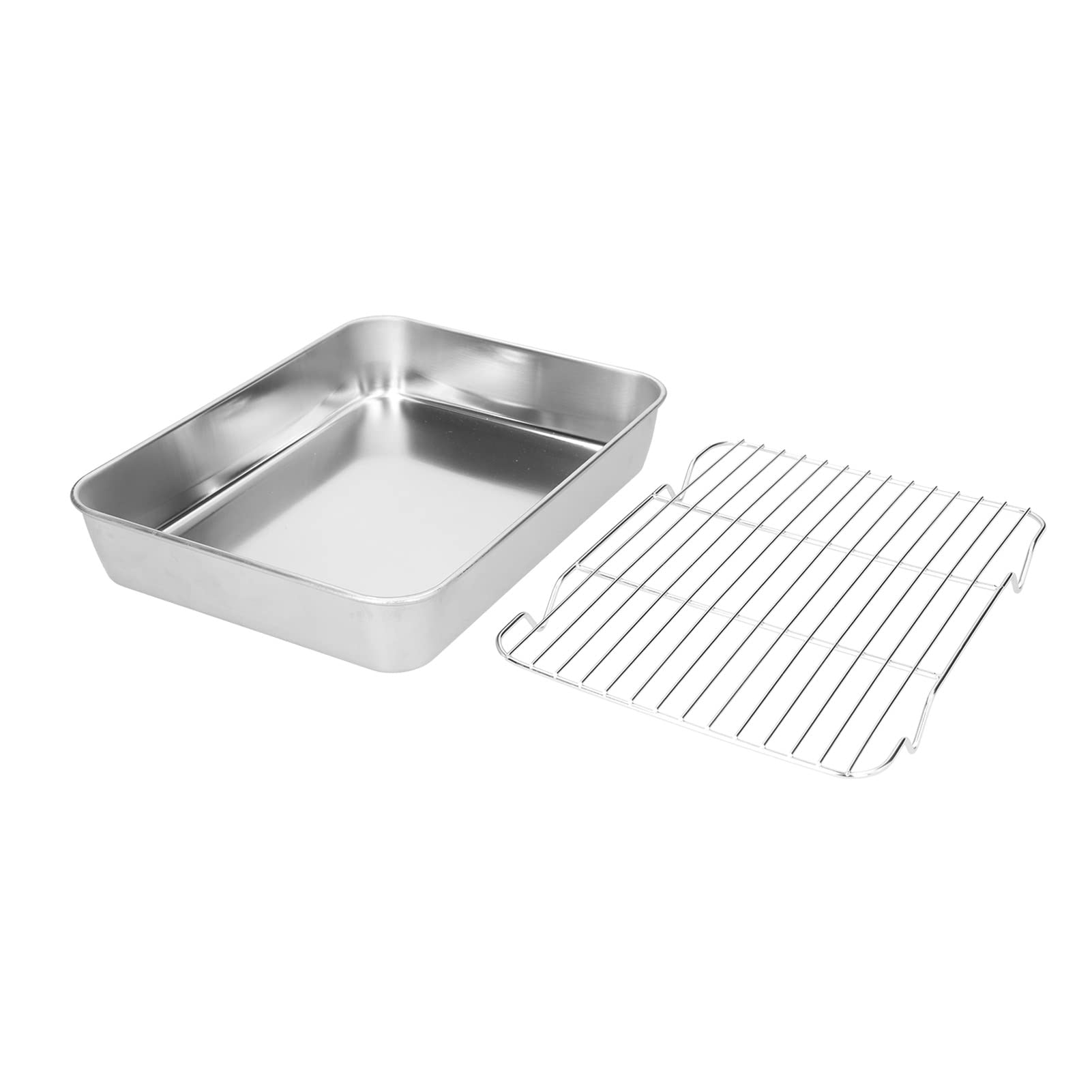 Grille Four pour Patisserie, Cuisson Rectangulaire et Rouille sans Cuisson pour la (26.5 * 20.5 * 5CM)