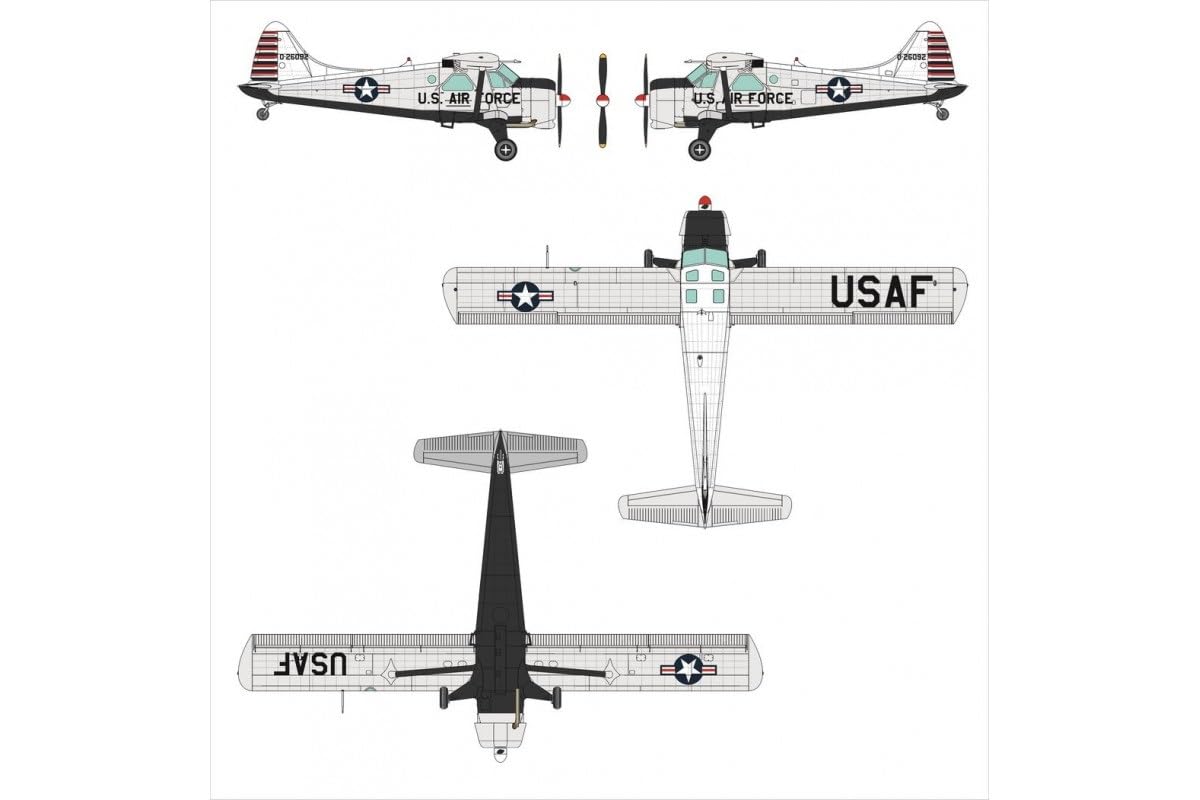 Leishouer __PLACEHOLDER_BRAND_10__ (Dora Wings) rysunek DWS48059 1/48 L-20A/U-6A plastikowy model bobra (samolot)