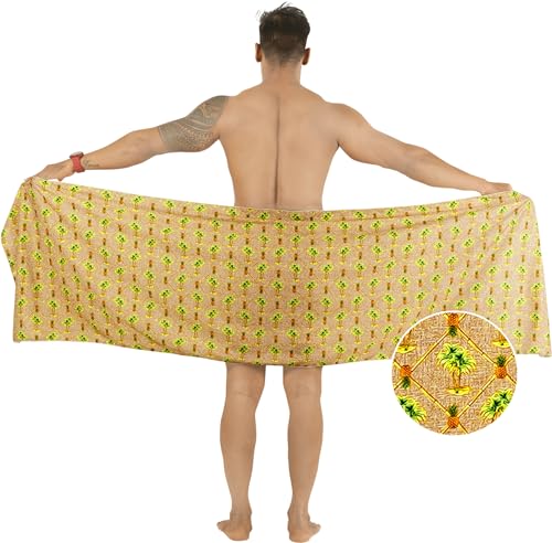LA LEELA Men's Beach Cover Up Swimwear Sarong Wrap4