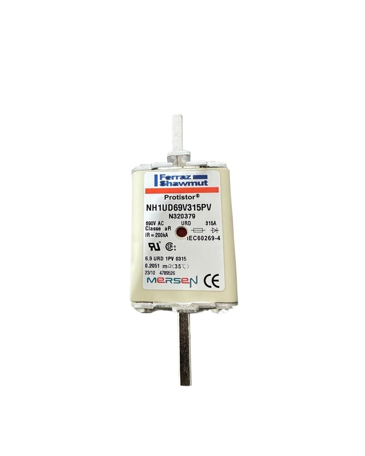Fusible NH1UD69V200PV cartouche industrielle pour protection basse tension