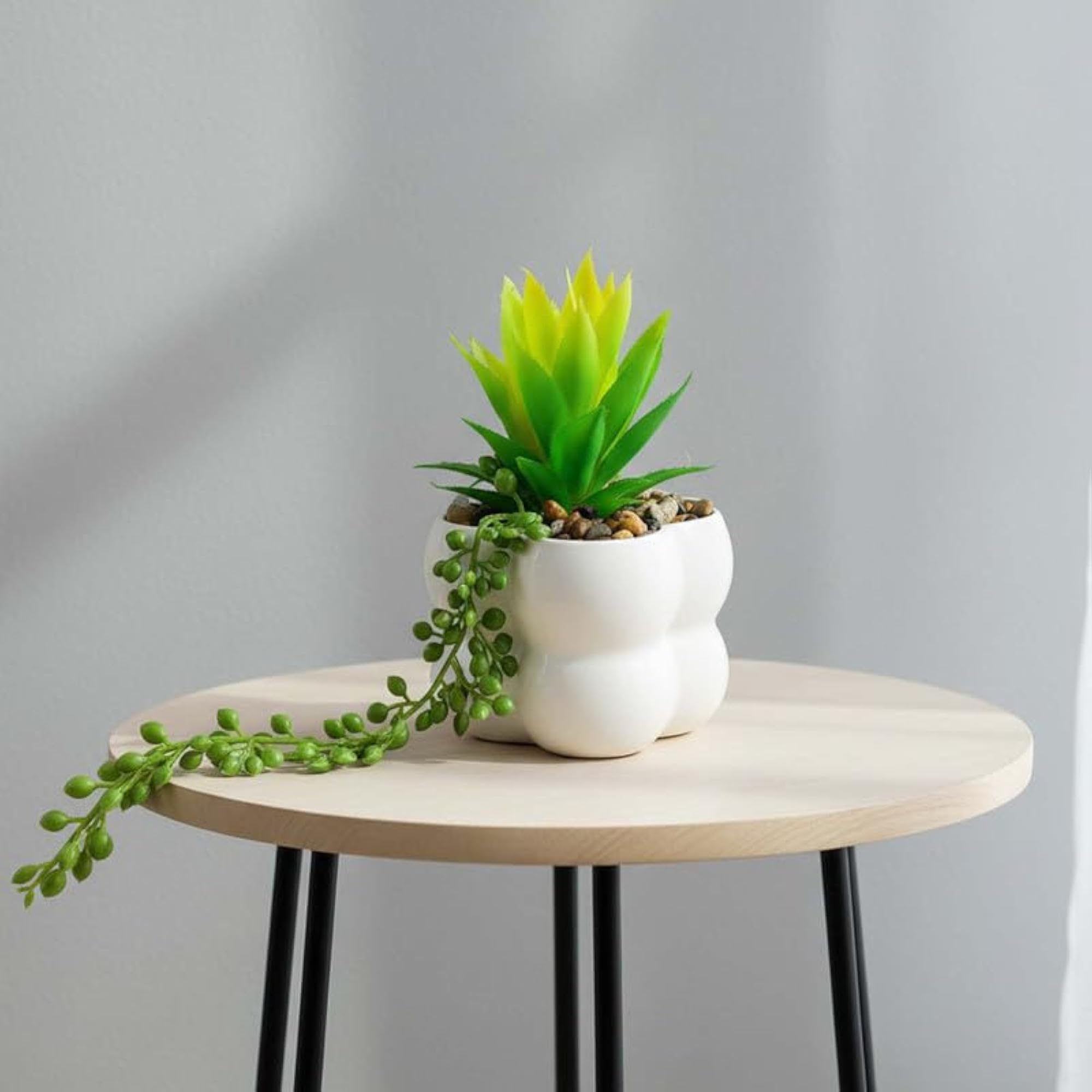 Artificial Plant with Plastic Pot, 17cm