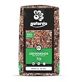 GALAMIO Kiefernrinde Kiefernmulch Rindenmulch Rinde Mulch Garten Dekor Pinus Sylvestris Natur Wald Kiefer Mittel 10-40mm 70l Sack / 1 Karton Paligo