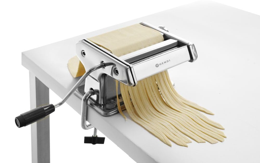 HENDI 224830 Machine à Pâtes, 210x193x(H)135mm, Acier inoxydable