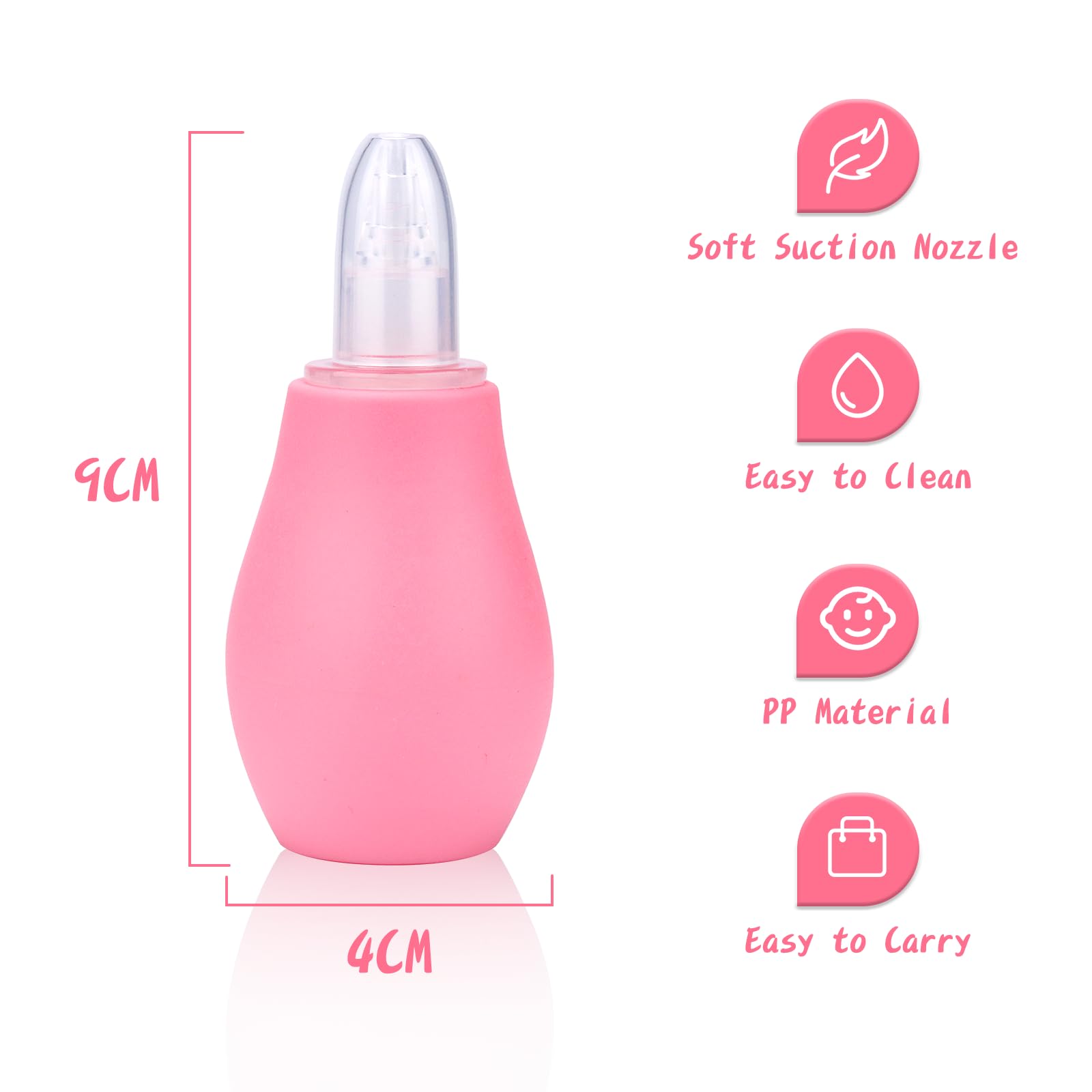 Baby Healthcare and Grooming Kit, Baby Safety Set Newborn Nursery Health Care Set with Hair Brush Scale Measuring Spoon Nail Clippers for Baby Girls Boys (24PCS Pink)