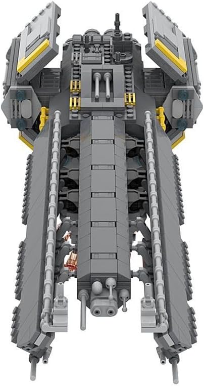 1035 Pcs Supeerr Destroyerr Building Blocks, Creative Helldiverss 2 Spaceship Building Model, Construct & Display Spaceship Toy Set,