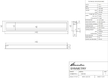 Amantii SYM-100 Electric Fireplace