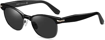 VIA LEECA Semi-Rimless Polarized Sunglasses – Classic Half Frame Driving Glasses With 100% UV Block For Men & Women - View #2