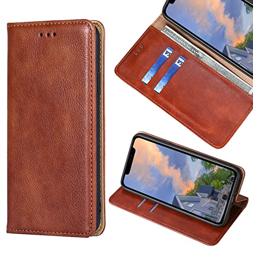 KWATUNG iPhone 14 ケース 手帳型 合皮レザー iPhone 14 手帳型ケース iphone 14カバー おしゃれ アイフォン 14 ケース 手帳型 手作 アイフォン 14 手帳型 ケース 耐衝撃 全面保護 iPhone14 対応 ケース 手帳型 iPhone 14 ケース 財布型 汗や指紋防止ダークブラウン