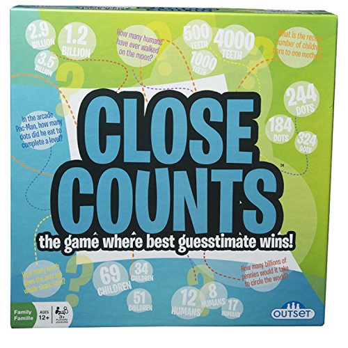 Close Counts Guessing Game - Features 6 Categories With 72 Cards For Each - You Don't Have To Be Right, Just Closer Than Everyone Else - Ages 12+ #TOP3