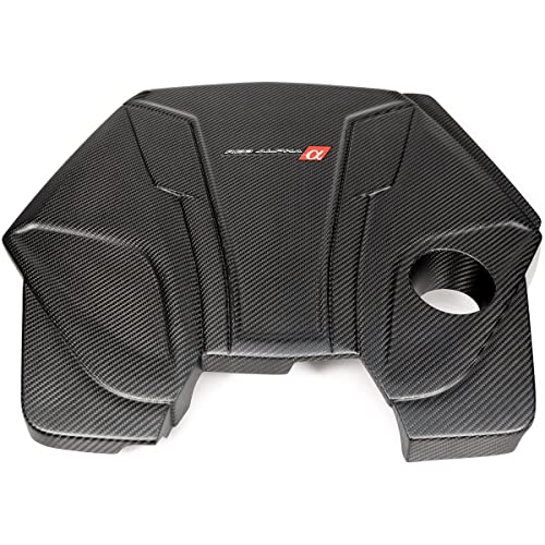 AMS Performance Infiniti Q50 / Q60 Red Alpha Matte Carbon Engine Cover