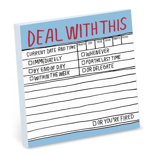 Image of Hand-Lettered Deal With This Sticky Notes
