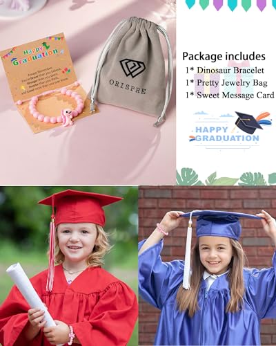 Dinosaur Bracelet for Boys Girls Preschool Kindergarten Class of 2025 Graduation Gifts 6