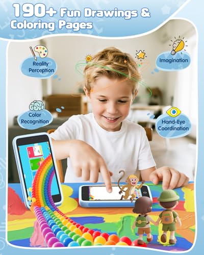 Image of Kids Smartphone, Dual Camera, 4.9 Inch Touch Screen Learning Toy, 210+ Games, 190+ Drawing Activities and 45+ Fun Stickers, 8GB Kids Mobile Phone, Perfect Birthday for 3-12 Years