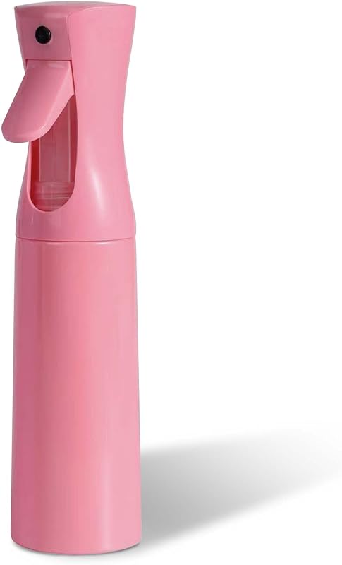 Frasco borrifador contínuo Corvynis para cabelo, névoa fina, 300 mL, rosa