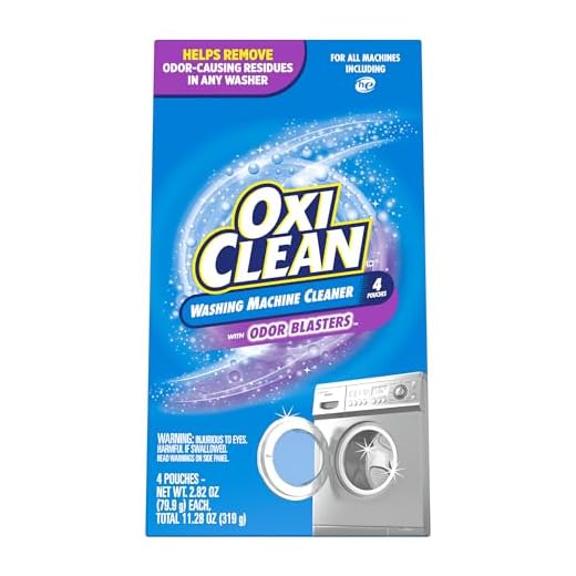 OxiClean Washing Machine Cleaner with Odor Blasters, 4 Count