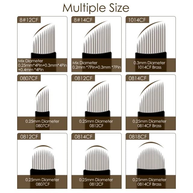 PMU Cartridge Needles 0803RL - 0.25mm for Tattoo Permanent Makeup