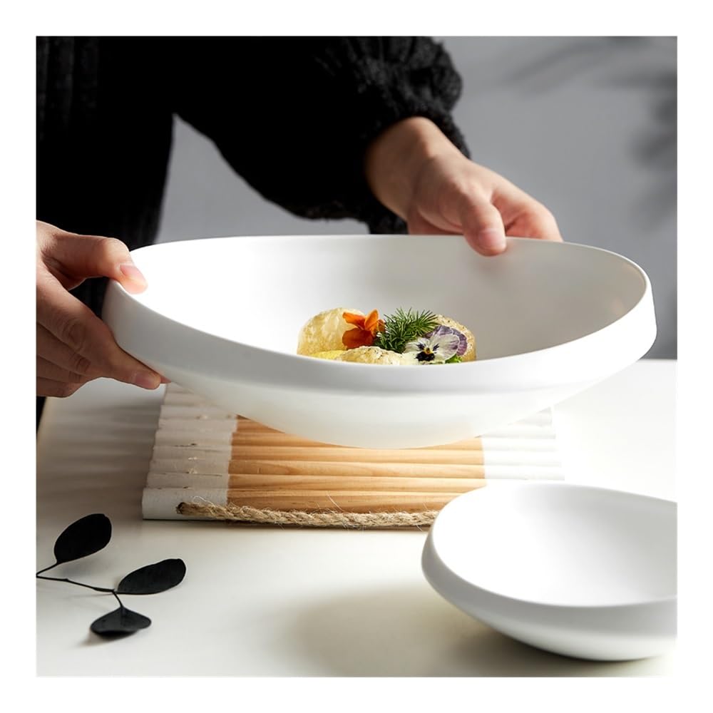 Talerze Obiadowe Biały talerz ceramiczny talerz warzywny komercyjny talerz na zupę dim sum(6inch)