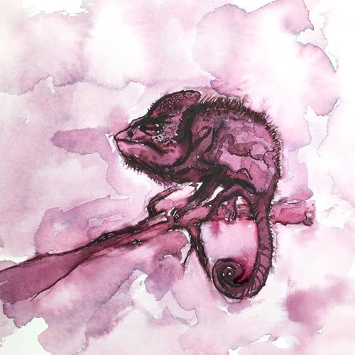 Image of Monteverde Jungle Fountain Pen Ink, 30ml, Chameleon (Burgundy) | Animal-inspired fountain pen ink with bold color, smooth flow, and creative writing personality.
