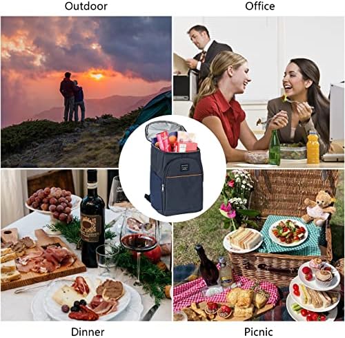 JMIATRY 18L 24Can Soft Cooler Backpack Cool Rucksack for Men Women, Large Capacity Lunch Picnic Backpack, Waterproof Cooler Bag Insulated Great for Camping, Hiking and Outdoor Activities