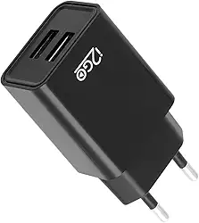Tomada USB 2, i2GO, Entrada 100V-240V 50/60Hz 0. 15ª, Saída 5V – 2.4A, Preto