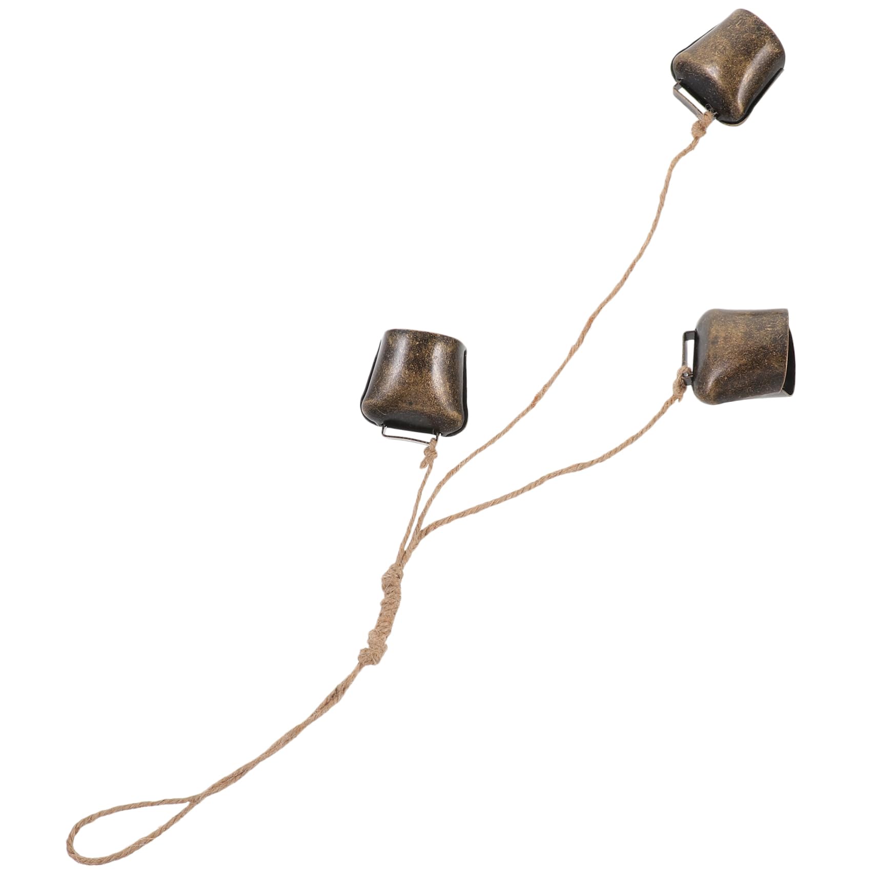 Cabilock Metal Vintage Bells Retro Decorative Cow Bell Chime for Christmas Decorations