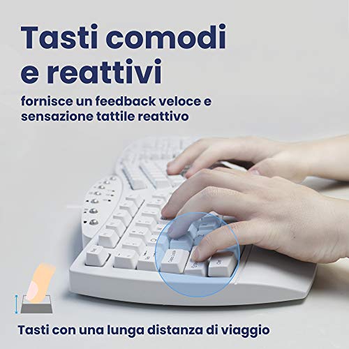 Perixx PERIBOARD-512 Tastiera Split Ergonomica