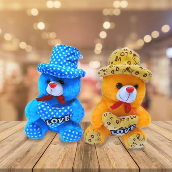 Teddy Bear, Soft Toys | Lovable Huggable Big Teddy Bear | Birthday & Wedding Gift for Girls, Wife, Boyfriend, Husband | Special Rakhi Gift for Kids Yellow30CM_Blue30CM Pack of 2 Teddy Bear, Soft Toys | Lovable Huggable Big Teddy Bear | Birthday & Wedding Gift for Girls, Wife, Boyfriend, Husband | Special Rakhi Gift for Kids Yellow30CM_Blue30CM Pack of 2