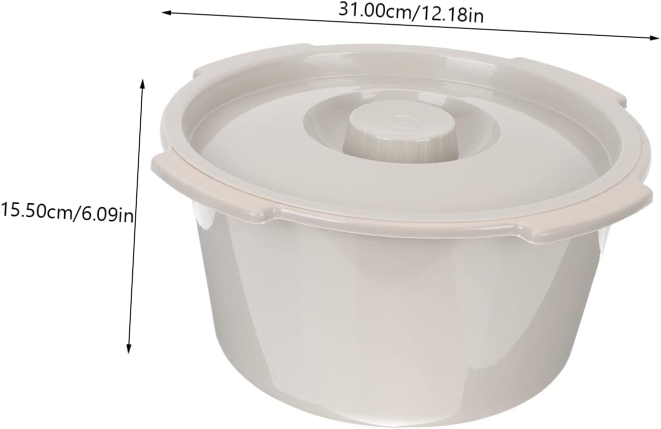 Toilet Commode Chair for Seniors Bedside Elderly Pregnant Women Toilet Bucket Lid Portable Chair for Bathroom Use