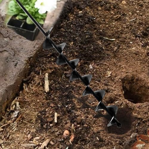 SORANGEUN Auger Drill Bit for Planting - 3 x 24 inch Plant Auger for Cordless Drill - Bulb Planter Tool for Bulbs Planting&Holes Digging - 3/8" Hex Drive Drill - Thumbnail 7