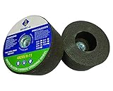 SIGNI 4 Inch Green Grinding Stone with 5/8-11 Thread (1 Pack,80 Grit，4X2X5/8-11)