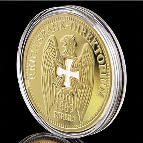 Eterspr German Hohl Gedenkmünze, Kreuz Adler Gedenkmünze, Münze Sammlerstücke, Retro-Handwerk