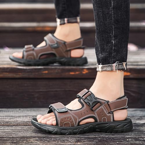 Men Orthopedic Sport Sandals Shoes with Soft Cushion Comfortable Walking Sandal Arch Support Wide Width Summer Orthotic Athletic Slides3