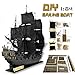 TOSUAI Puzzle 3D Queen Anne's Revenge Grande Modello di Nave Pirati Perla Nera con LED, 1:64 Adulti Regalo Giocattolo
