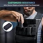 ZELUS 45lb Weighted Vest with Iron Weights for Exercise, Adjustable Weight Vest for Men, Workout Vest for Home Workouts Cardio Strength Training Weight Loss - Image 3