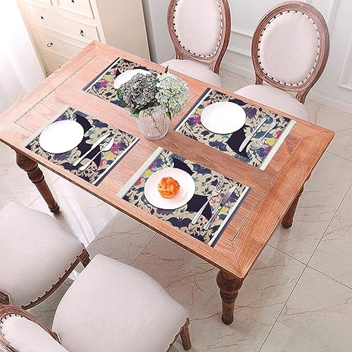 Set de table chauve-souris lavable et résistant pour repas d'Halloween - 8