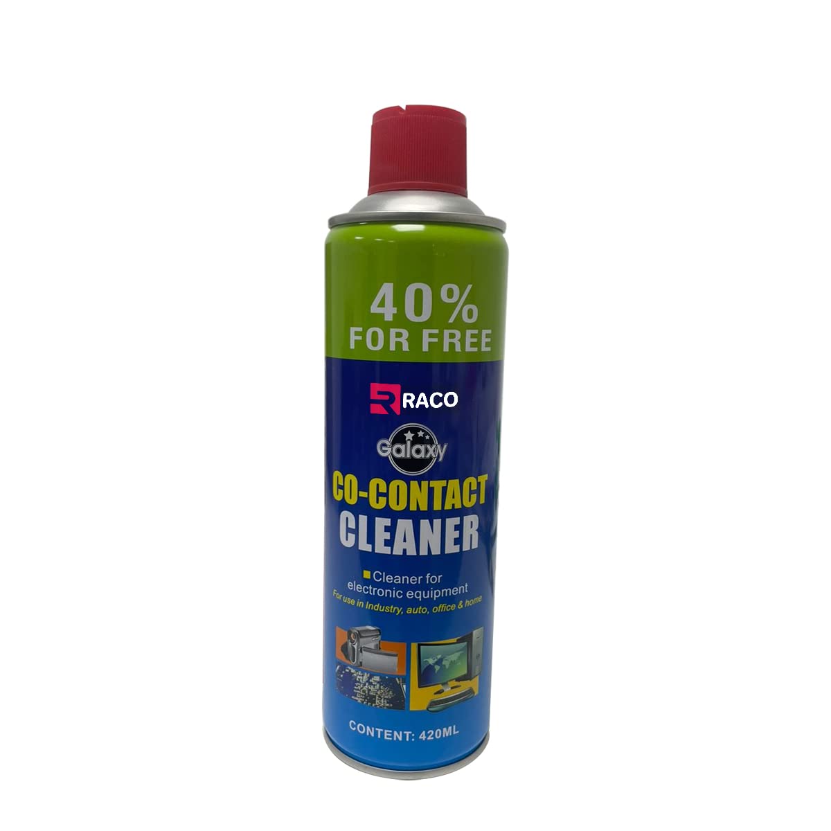 RACO Galxy CO-Contact Cleaner for Electronic Equipments in Industry Auto Office and Home 420ml