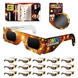 Lomvset Pack de 15/30 Gafas Eclipse Solar Homologadas ISO 12312-2 CE - 2026 Gafas para Ver Eclipse Solar Seguras Certificadas Protección UV e Infrarrojo para Adultos y Niños + Filtro para Móvil