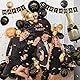 Geburtstagsdeko Schwarz Gold Party Deko Geburtstag Set mit Happy Birthday Banner Konfetti Luftballons Geburtstag Schärpe Lametta Vorhänge Pompons für Mann Frauen Junge Mädchen