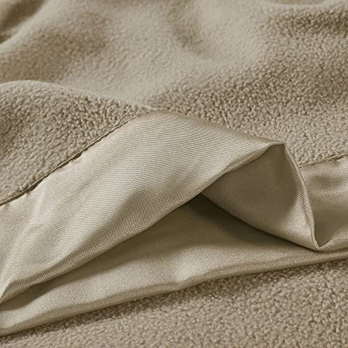 True North By Sleep Philosophy Micro Fleece Luxury Premium Soft Cozy Mircofleece Blanket For Bed, Couch Or Sofa, Full/Queen, Beige #TOP2
